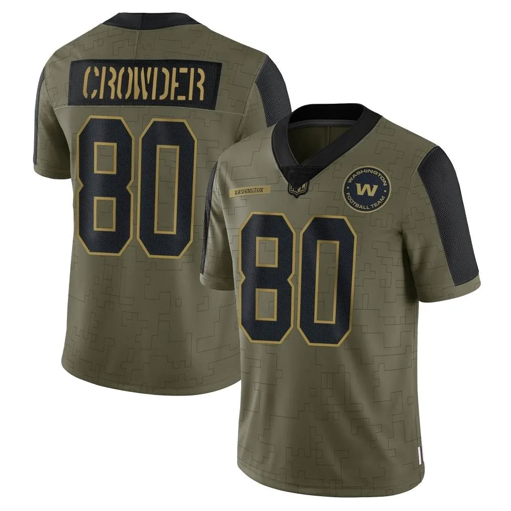 Men's Washington Commanders Jamison Crowder Nike 2021 Salute To Service Limited Olive Jersey Men's Washington Commanders Jamison Crowder Nike 2021 Salute To Service Limited Olive Jersey