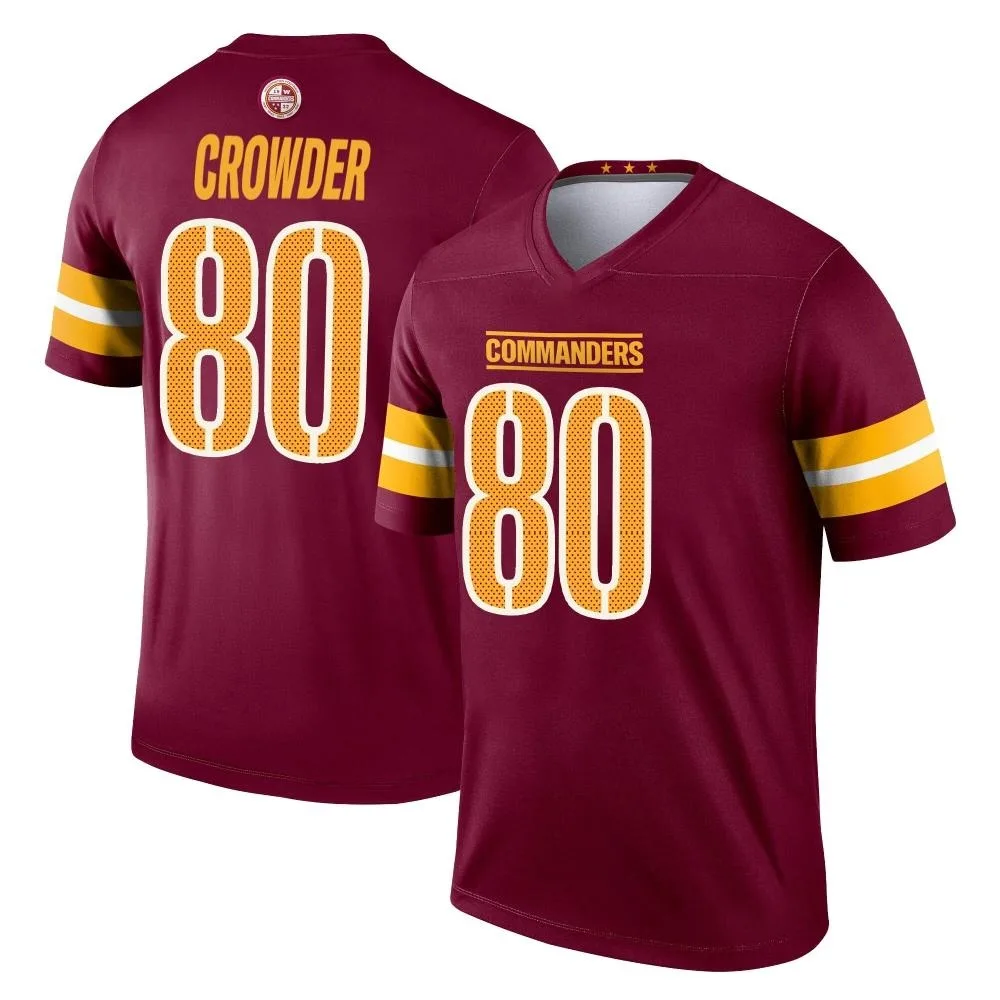 Men's Washington Commanders Jamison Crowder Nike Burgundy Legend Jersey Men's Washington Commanders Jamison Crowder Nike Burgundy Legend Jersey