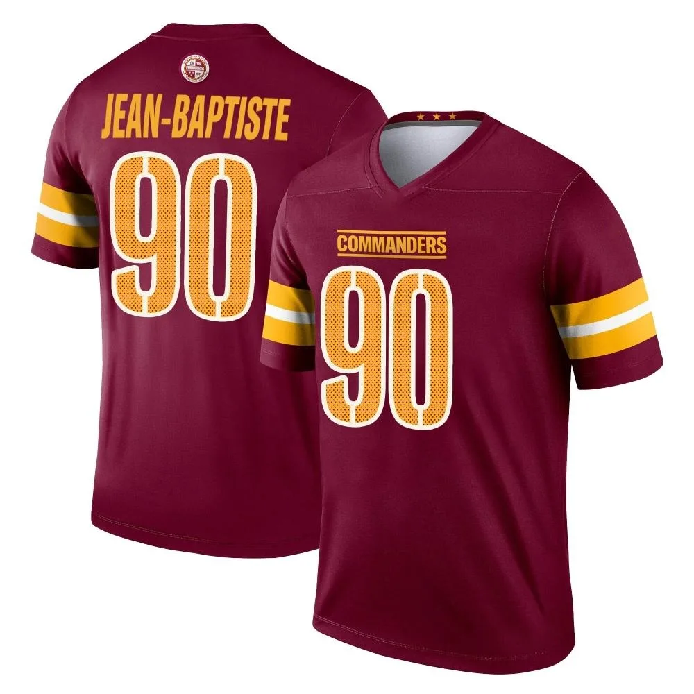 Men's Washington Commanders Javontae Jean-Baptiste Nike Burgundy Legend Jersey Men's Washington Commanders Javontae Jean-Baptiste Nike Burgundy Legend Jersey