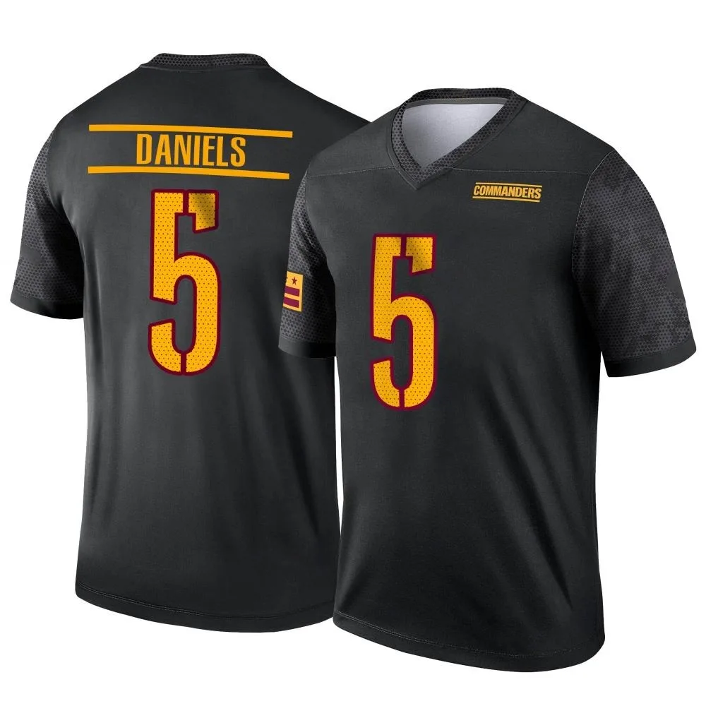 Men's Washington Commanders Jayden Daniels Nike Alternate Legend Black Jersey Men's Washington Commanders Jayden Daniels Nike Alternate Legend Black Jersey