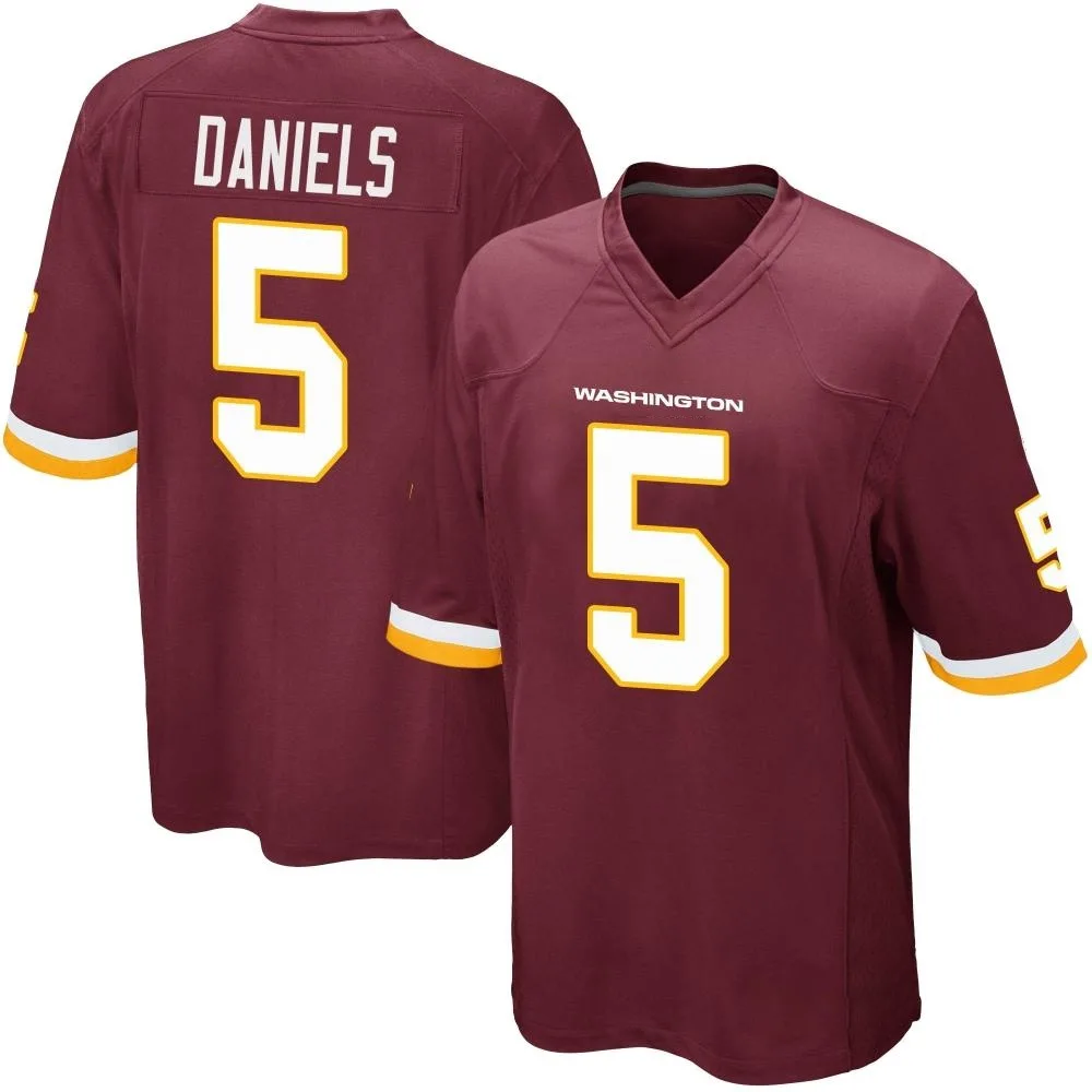 Men's Washington Commanders Jayden Daniels Nike Burgundy Team Color Game Jersey Men's Washington Commanders Jayden Daniels Nike Burgundy Team Color Game Jersey