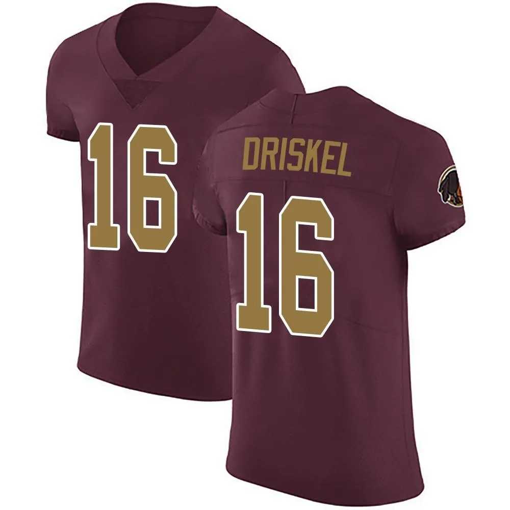 Men's Washington Commanders Jeff Driskel Nike Burgundy Alternate Vapor Untouchable Elite Jersey Men's Washington Commanders Jeff Driskel Nike Burgundy Alternate Vapor Untouchable Elite Jersey