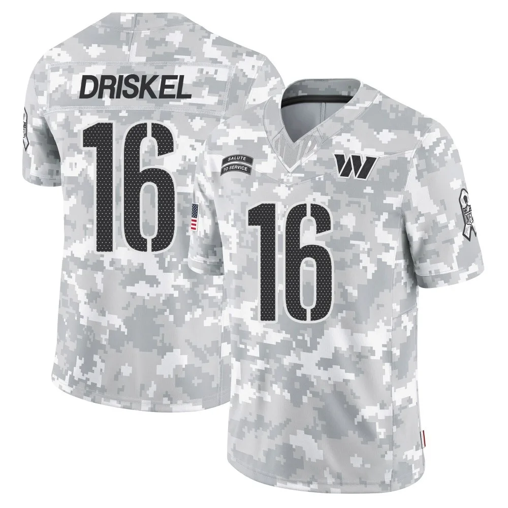 Youth Washington Commanders Jeff Driskel Nike 2024 Salute to Service Limited Arctic Camo Jersey Youth Washington Commanders Jeff Driskel Nike 2024 Salute to Service Limited Arctic Camo Jersey