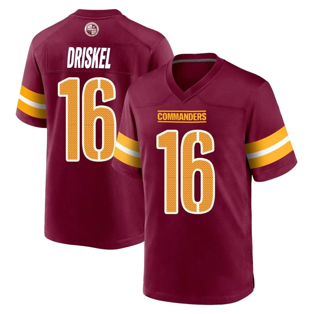 Youth Washington Commanders Jeff Driskel Nike Burgundy Game Jersey Youth Washington Commanders Jeff Driskel Nike Burgundy Game Jersey