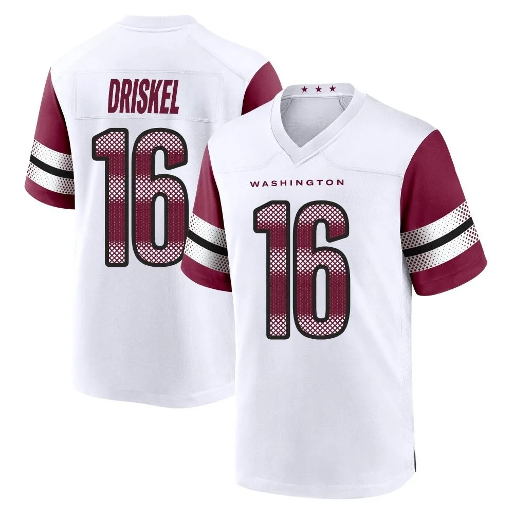 Youth Washington Commanders Jeff Driskel Nike Game White Jersey Youth Washington Commanders Jeff Driskel Nike Game White Jersey