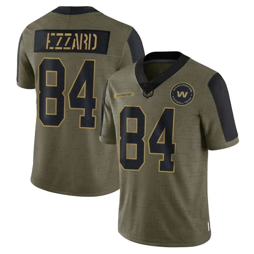 Men's Washington Commanders Jequez Ezzard Nike 2021 Salute To Service Limited Olive Jersey Men's Washington Commanders Jequez Ezzard Nike 2021 Salute To Service Limited Olive Jersey
