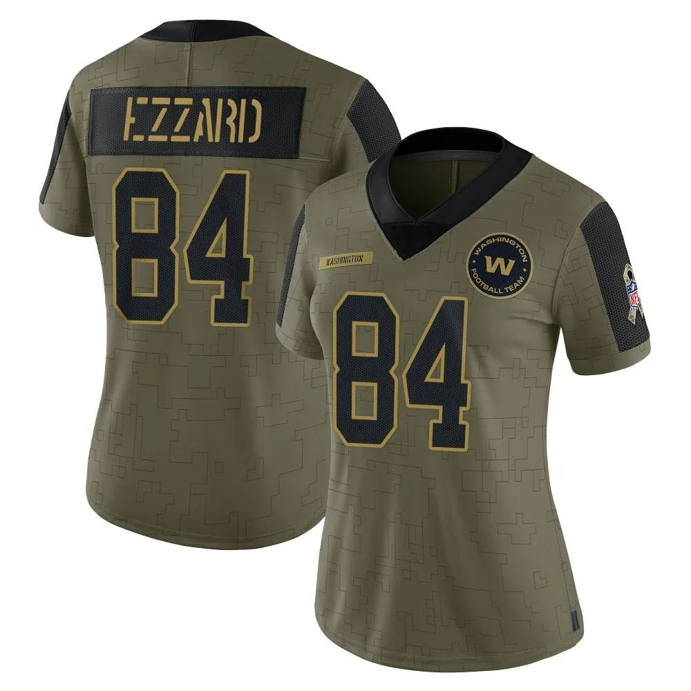 Women's Washington Commanders Jequez Ezzard Nike 2021 Salute To Service Limited Olive Jersey Women's Washington Commanders Jequez Ezzard Nike 2021 Salute To Service Limited Olive Jersey