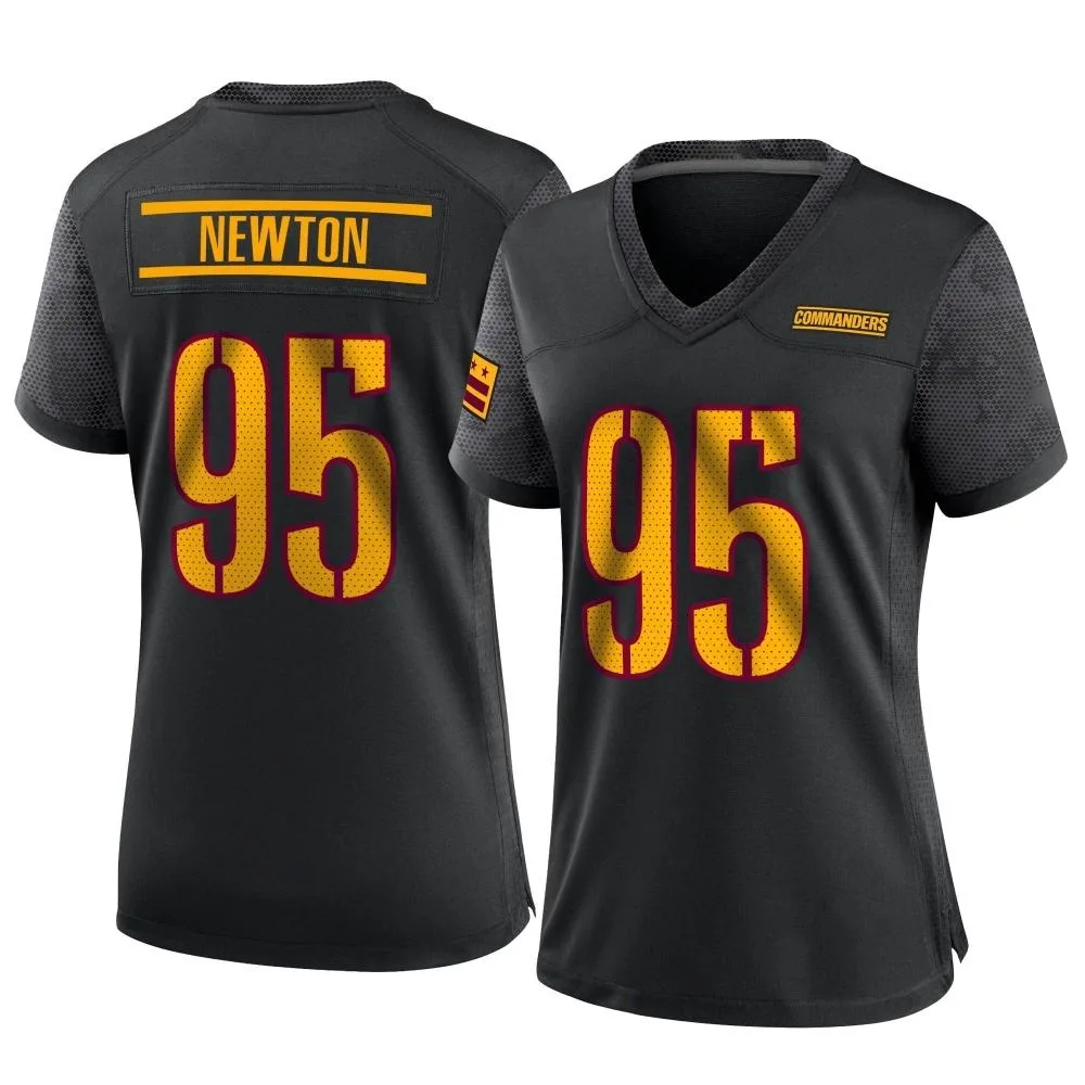 Women's Washington Commanders Jer'zhan Newton Nike Alternate Game Black Jersey Women's Washington Commanders Jer'zhan Newton Nike Alternate Game Black Jersey