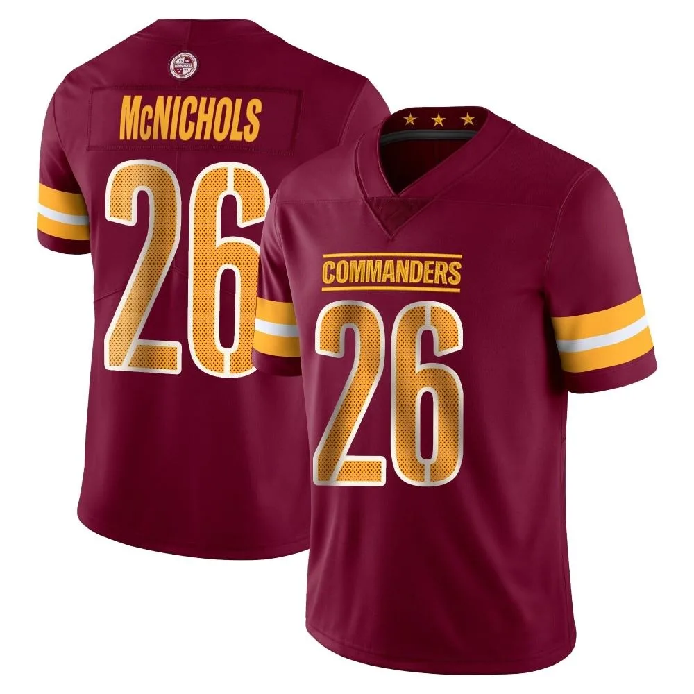 Men's Washington Commanders Jeremy Mcnichols Nike Vapor Burgundy Limited Jersey Men's Washington Commanders Jeremy Mcnichols Nike Vapor Burgundy Limited Jersey