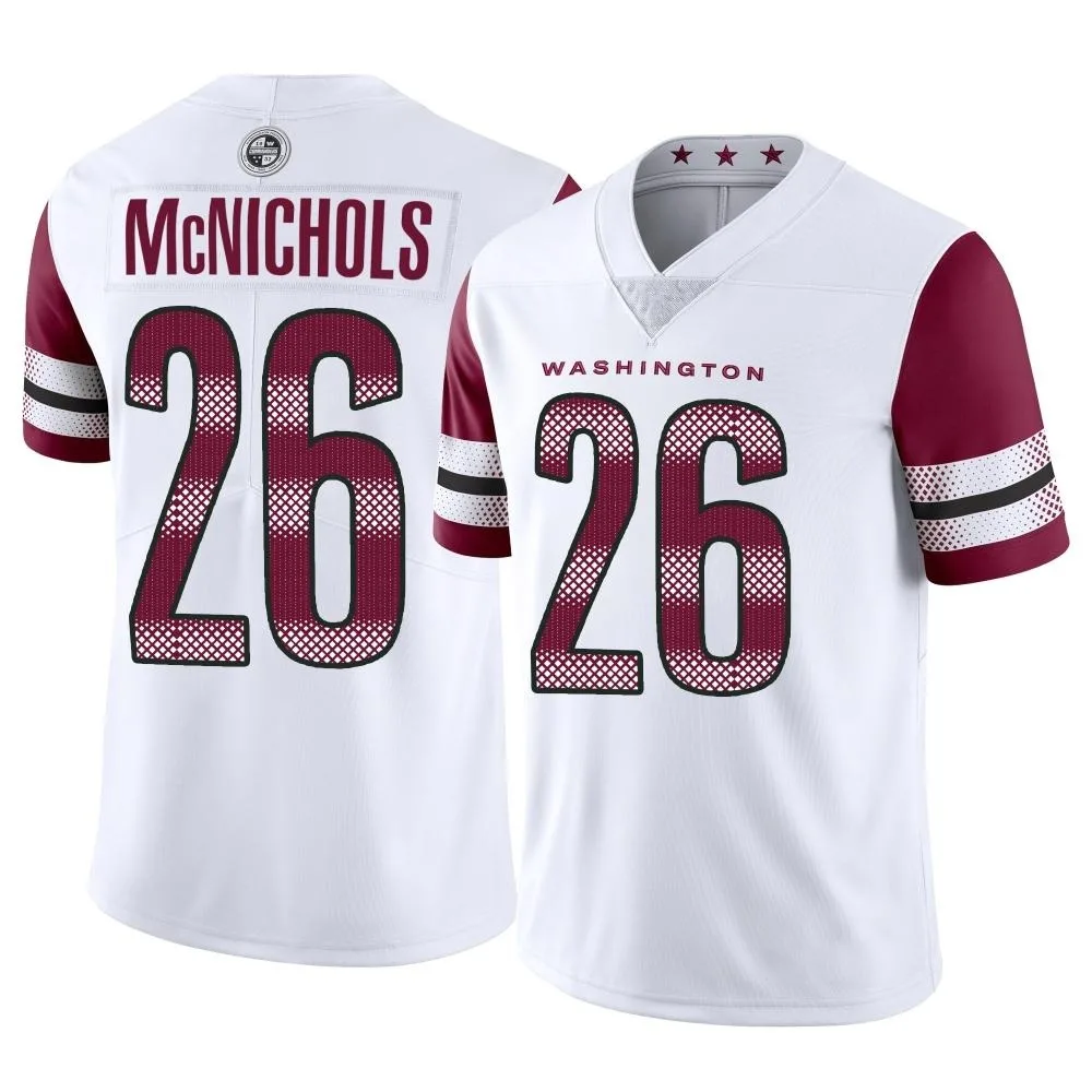 Men's Washington Commanders Jeremy Mcnichols Nike Vapor Limited White Jersey Men's Washington Commanders Jeremy Mcnichols Nike Vapor Limited White Jersey