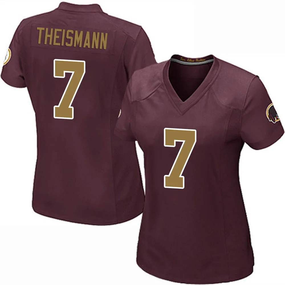 Women's Washington Commanders Joe Theismann Nike Burgundy Alternate Game Jersey Women's Washington Commanders Joe Theismann Nike Burgundy Alternate Game Jersey