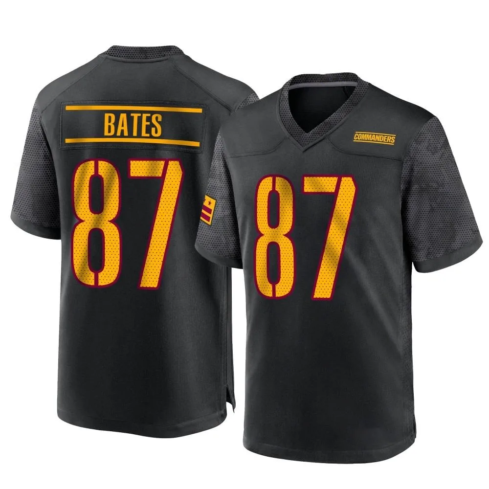 Men's Washington Commanders John Bates Nike Alternate Game Black Jersey Men's Washington Commanders John Bates Nike Alternate Game Black Jersey