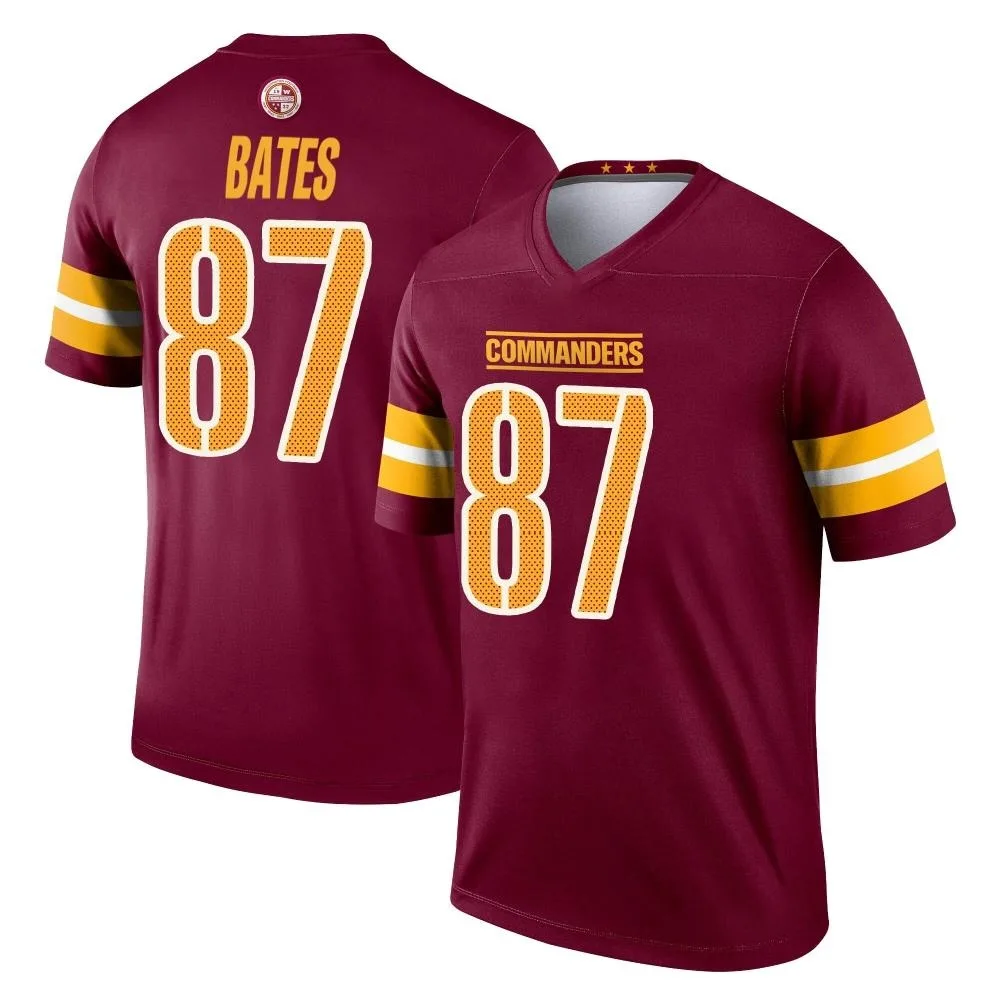 Men's Washington Commanders John Bates Nike Burgundy Legend Jersey Men's Washington Commanders John Bates Nike Burgundy Legend Jersey