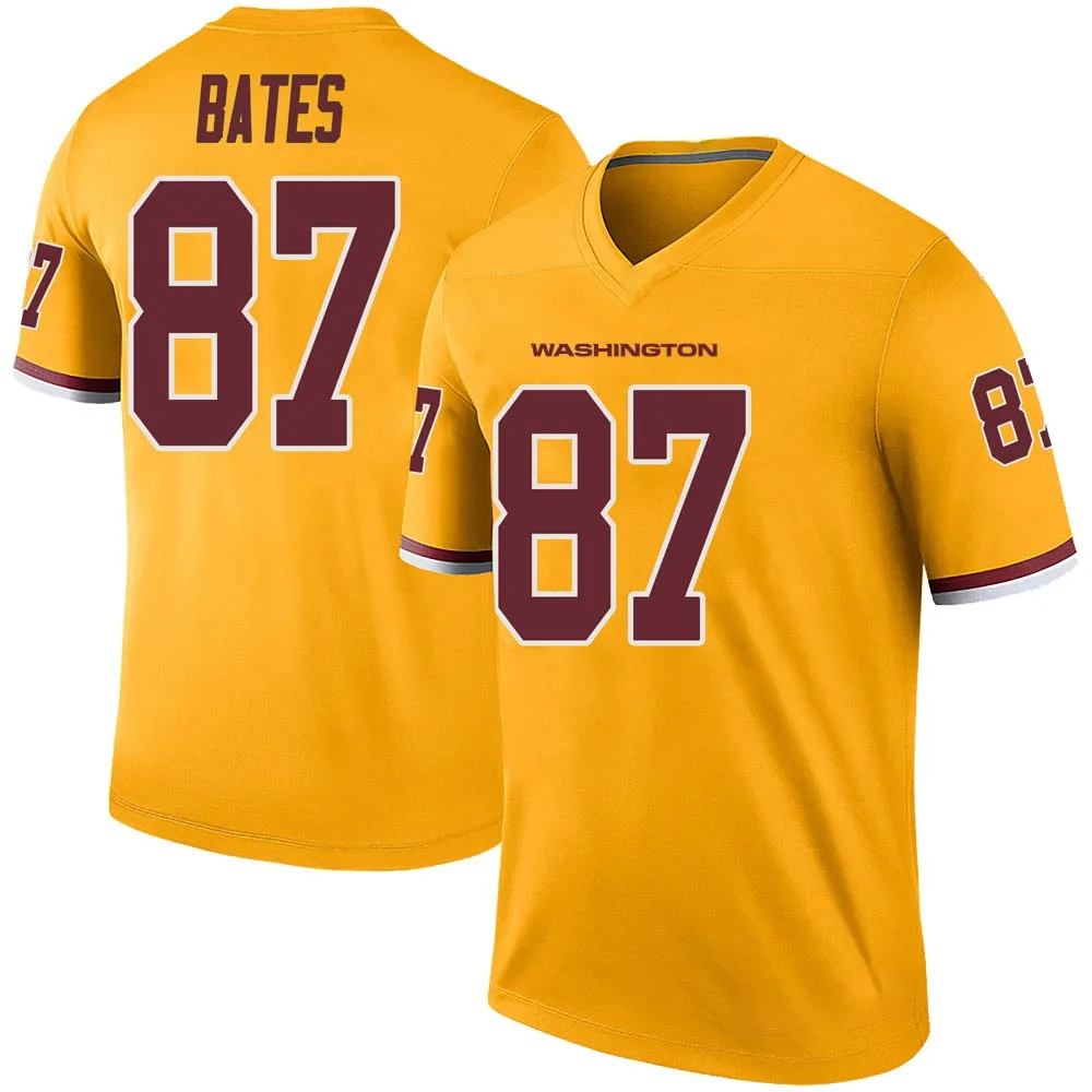 Men's Washington Commanders John Bates Nike Color Rush Legend Gold Jersey Men's Washington Commanders John Bates Nike Color Rush Legend Gold Jersey