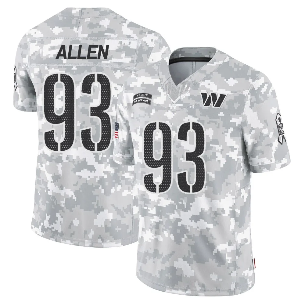 Men's Washington Commanders Jonathan Allen Nike 2024 Salute to Service Limited Arctic Camo Jersey Men's Washington Commanders Jonathan Allen Nike 2024 Salute to Service Limited Arctic Camo Jersey