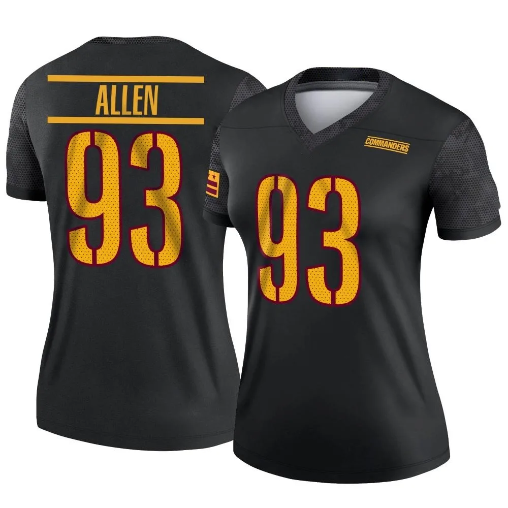 Women's Washington Commanders Jonathan Allen Nike Alternate Legend Black Jersey Women's Washington Commanders Jonathan Allen Nike Alternate Legend Black Jersey