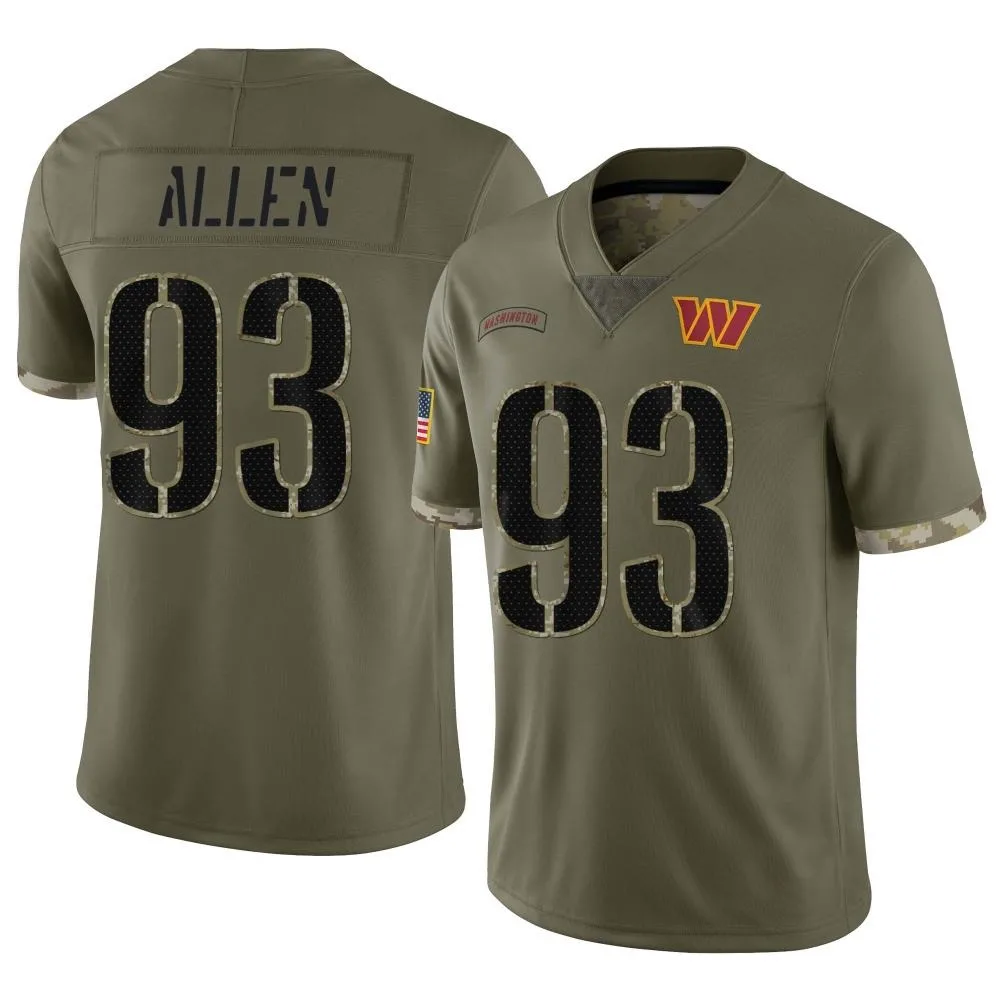 Youth Washington Commanders Jonathan Allen Nike 2022 Salute To Service Limited Olive Jersey Youth Washington Commanders Jonathan Allen Nike 2022 Salute To Service Limited Olive Jersey