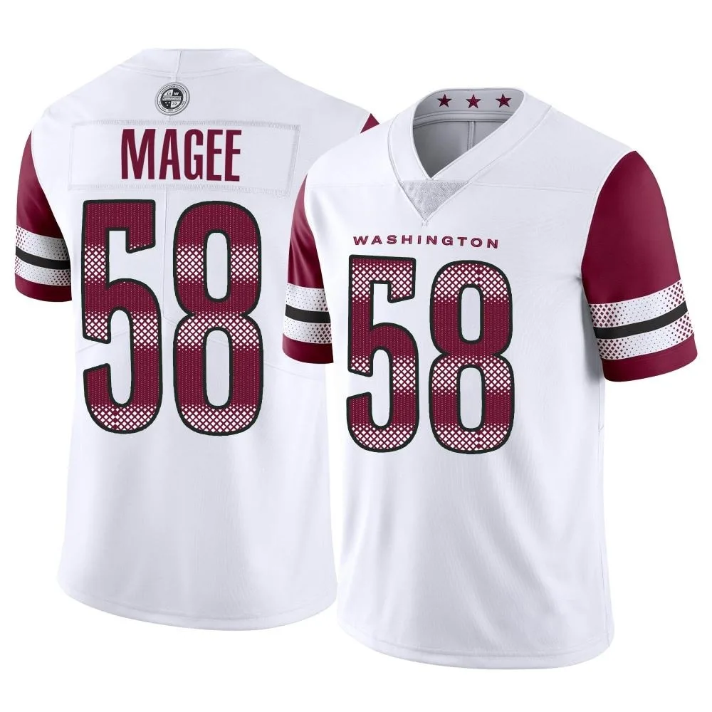 Men's Washington Commanders Jordan Magee Nike Vapor Limited White Jersey Men's Washington Commanders Jordan Magee Nike Vapor Limited White Jersey