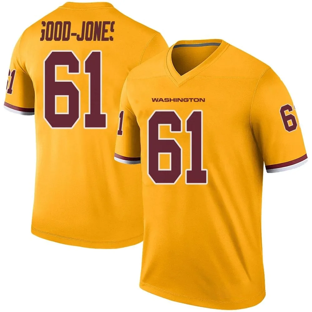 Youth Washington Commanders Julian Good-Jones Nike Color Rush Legend Gold Jersey Youth Washington Commanders Julian Good-Jones Nike Color Rush Legend Gold Jersey