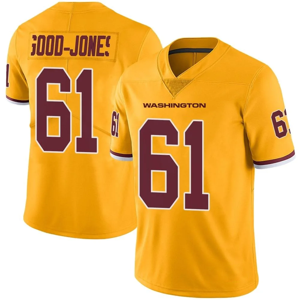 Youth Washington Commanders Julian Good-Jones Nike Color Rush Limited Gold Jersey Youth Washington Commanders Julian Good-Jones Nike Color Rush Limited Gold Jersey