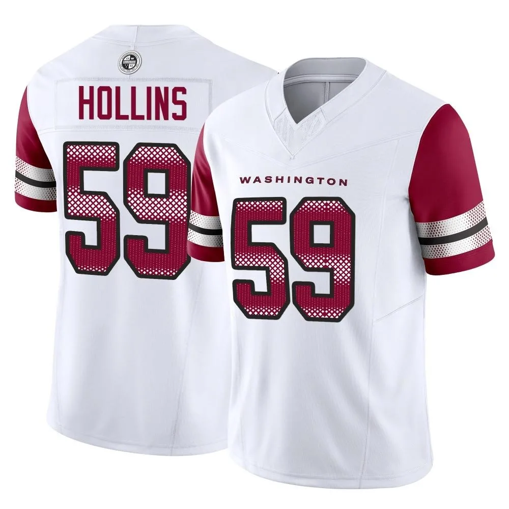 Men's Washington Commanders Justin Hollins Nike Vapor F.U.S.E. Limited White Jersey Men's Washington Commanders Justin Hollins Nike Vapor F.U.S.E. Limited White Jersey