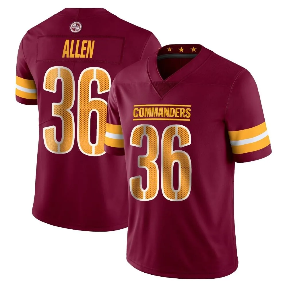 Youth Washington Commanders Kazmeir Allen Nike Vapor Burgundy Limited Jersey Youth Washington Commanders Kazmeir Allen Nike Vapor Burgundy Limited Jersey