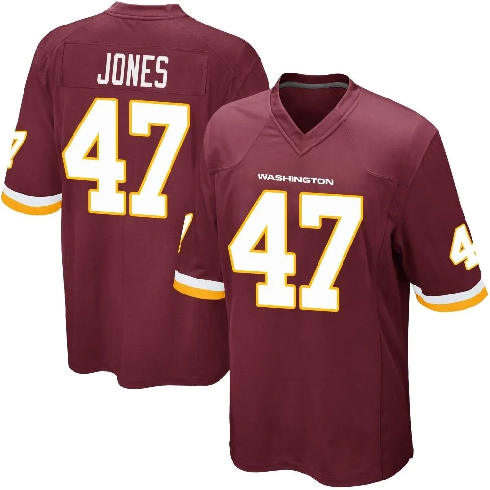 Men's Washington Commanders Keandre Jones Nike Burgundy Team Color Game Jersey Men's Washington Commanders Keandre Jones Nike Burgundy Team Color Game Jersey