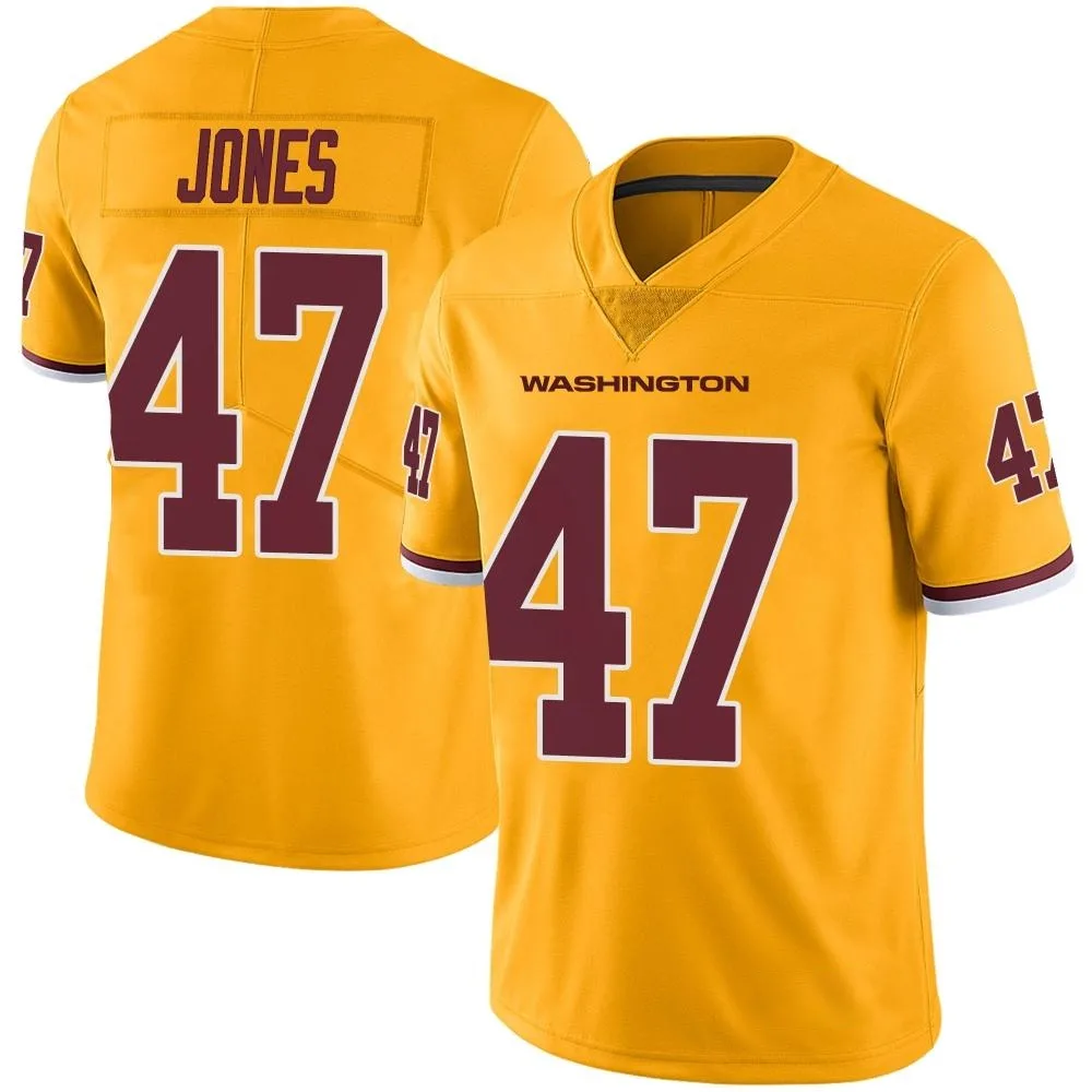 Men's Washington Commanders Keandre Jones Nike Color Rush Limited Gold Jersey Men's Washington Commanders Keandre Jones Nike Color Rush Limited Gold Jersey