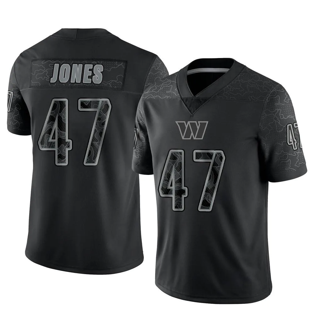 Men's Washington Commanders Keandre Jones Nike Reflective Limited Black Jersey Men's Washington Commanders Keandre Jones Nike Reflective Limited Black Jersey