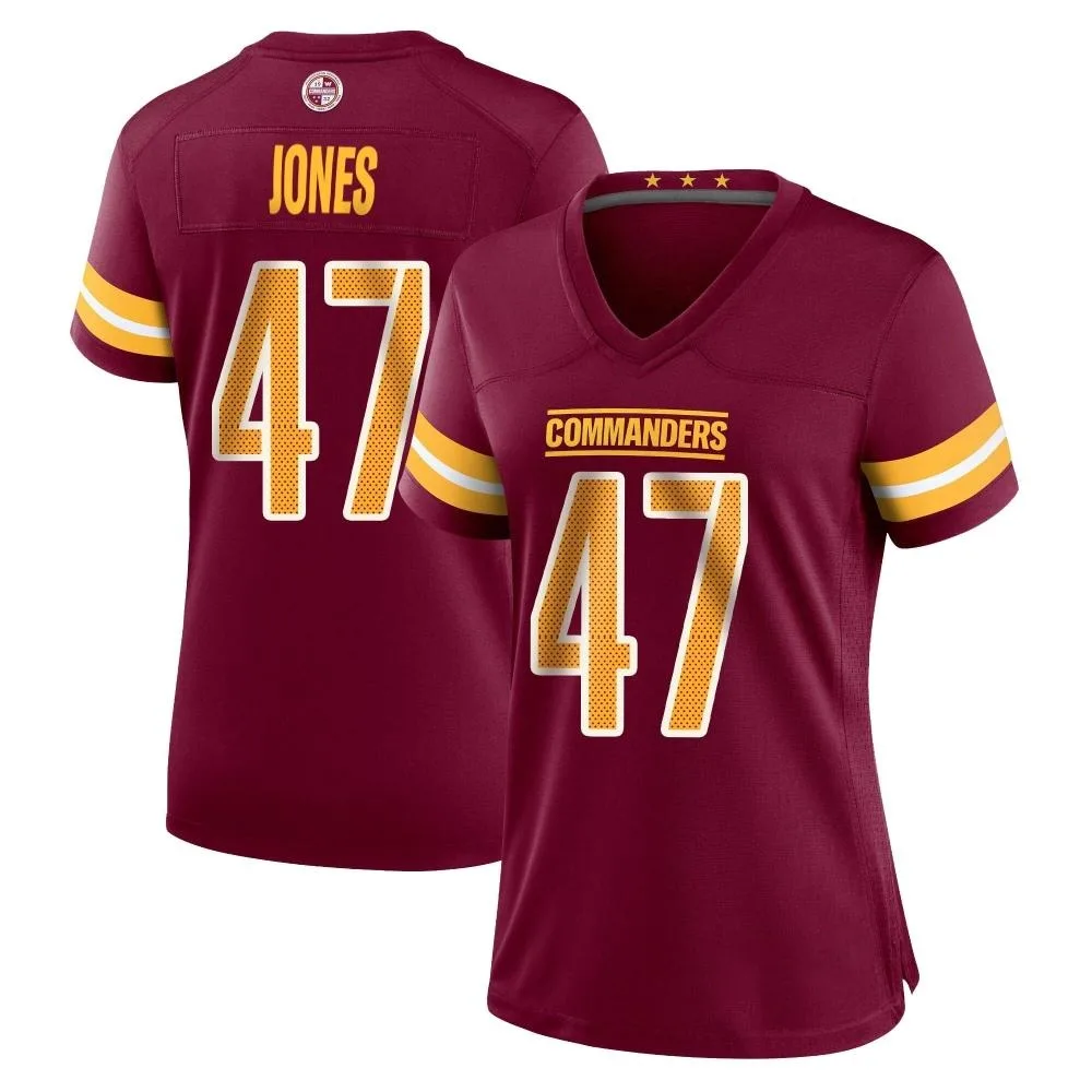 Women's Washington Commanders Keandre Jones Nike Burgundy Game Jersey Women's Washington Commanders Keandre Jones Nike Burgundy Game Jersey