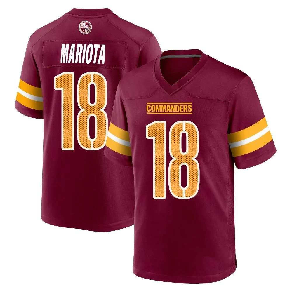 Men's Washington Commanders Marcus Mariota Nike Burgundy Game Jersey Men's Washington Commanders Marcus Mariota Nike Burgundy Game Jersey