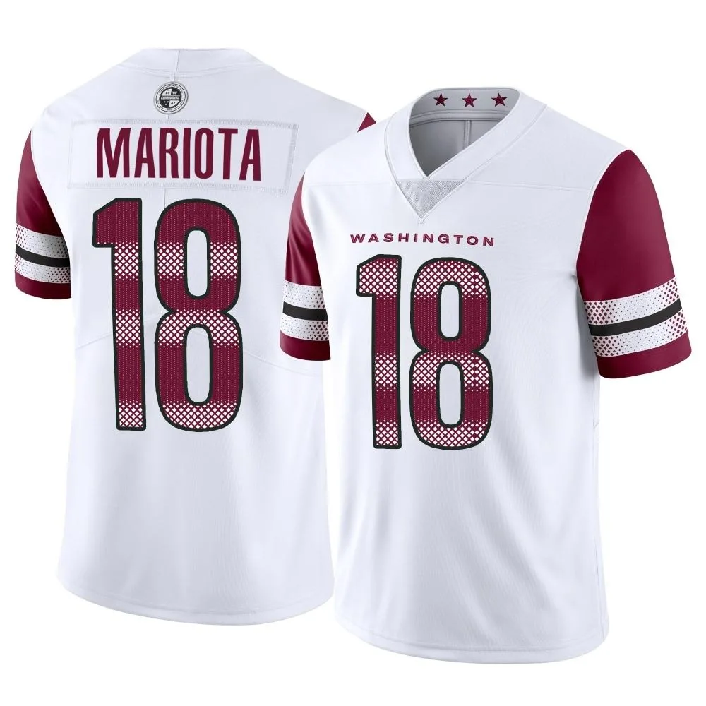 Men's Washington Commanders Marcus Mariota Nike Vapor Limited White Jersey Men's Washington Commanders Marcus Mariota Nike Vapor Limited White Jersey
