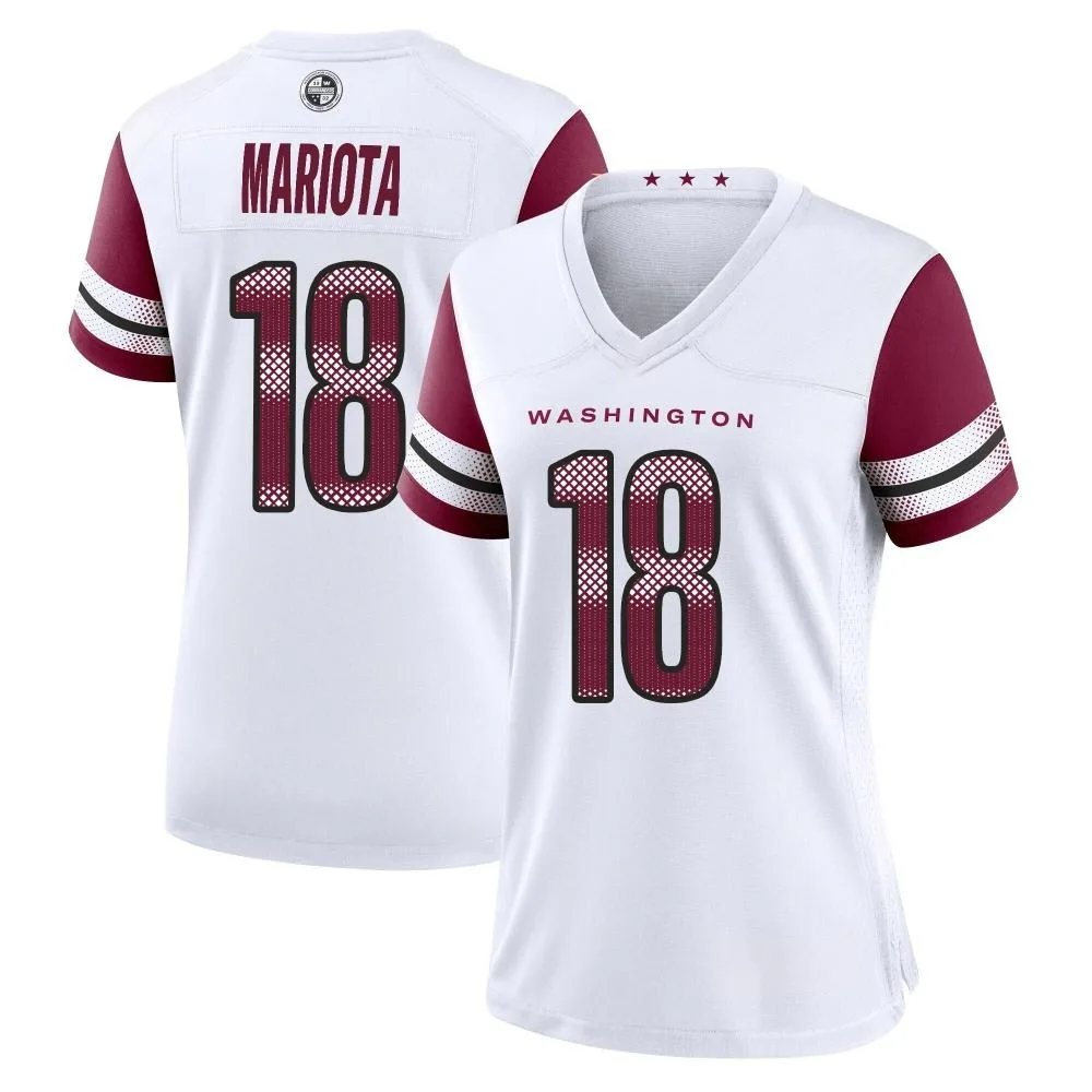 Women's Washington Commanders Marcus Mariota Nike Game White Jersey Women's Washington Commanders Marcus Mariota Nike Game White Jersey