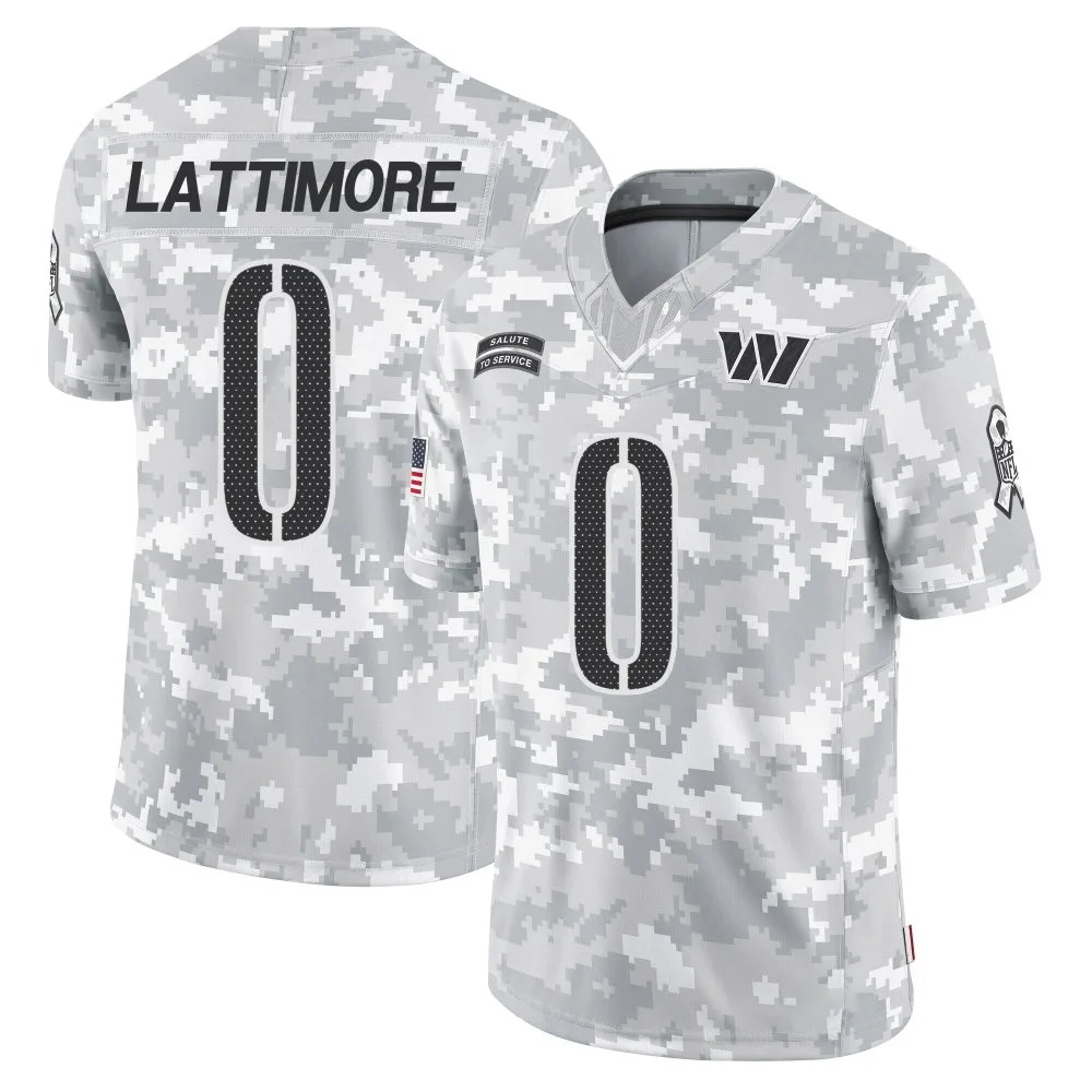 Men's Washington Commanders Marshon Lattimore Nike 2024 Salute to Service Limited Arctic Camo Jersey Men's Washington Commanders Marshon Lattimore Nike 2024 Salute to Service Limited Arctic Camo Jersey