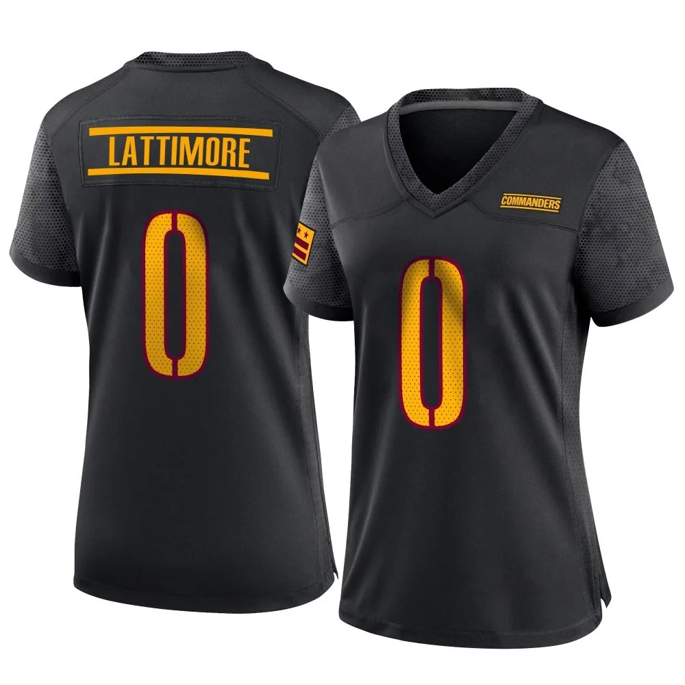 Women's Washington Commanders Marshon Lattimore Nike Alternate Game Black Jersey Women's Washington Commanders Marshon Lattimore Nike Alternate Game Black Jersey
