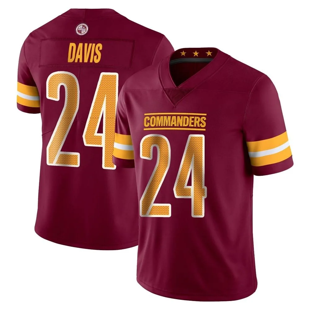 Men's Washington Commanders Michael Davis Nike Vapor Burgundy Limited Jersey Men's Washington Commanders Michael Davis Nike Vapor Burgundy Limited Jersey