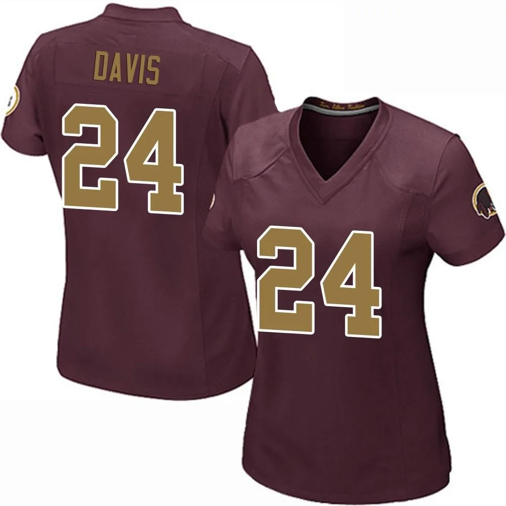 Women's Washington Commanders Michael Davis Nike Burgundy Alternate Game Jersey Women's Washington Commanders Michael Davis Nike Burgundy Alternate Game Jersey