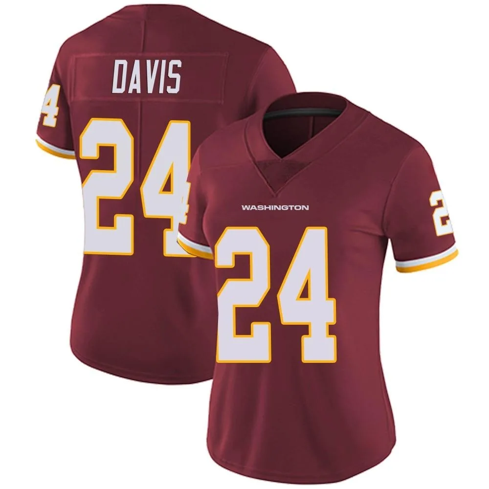 Women's Washington Commanders Michael Davis Nike Burgundy Team Color Vapor Untouchable Limited Jersey Women's Washington Commanders Michael Davis Nike Burgundy Team Color Vapor Untouchable Limited Jersey