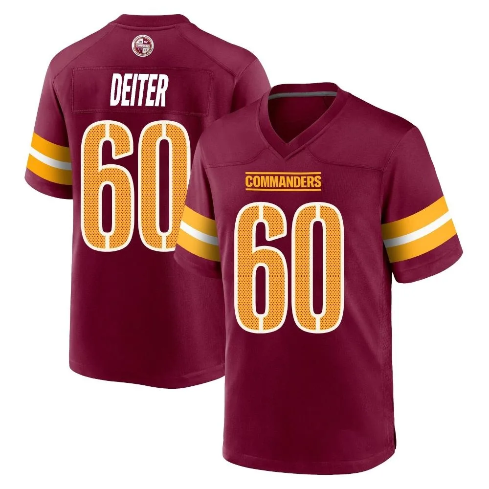 Men's Washington Commanders Michael Deiter Nike Burgundy Game Jersey Men's Washington Commanders Michael Deiter Nike Burgundy Game Jersey