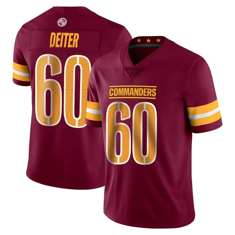 Men's Washington Commanders Michael Deiter Nike Vapor Burgundy Limited Jersey Men's Washington Commanders Michael Deiter Nike Vapor Burgundy Limited Jersey