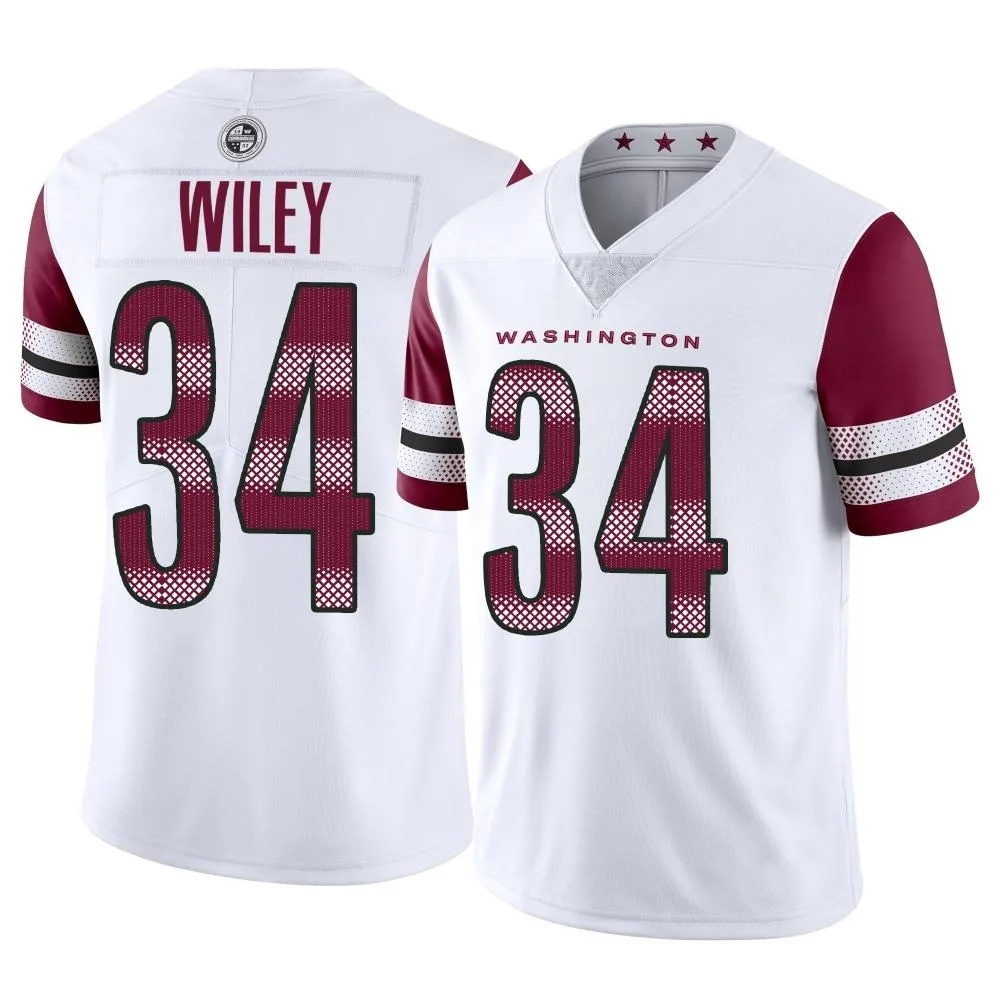 Men's Washington Commanders Michael Wiley Nike Vapor Limited White Jersey Men's Washington Commanders Michael Wiley Nike Vapor Limited White Jersey