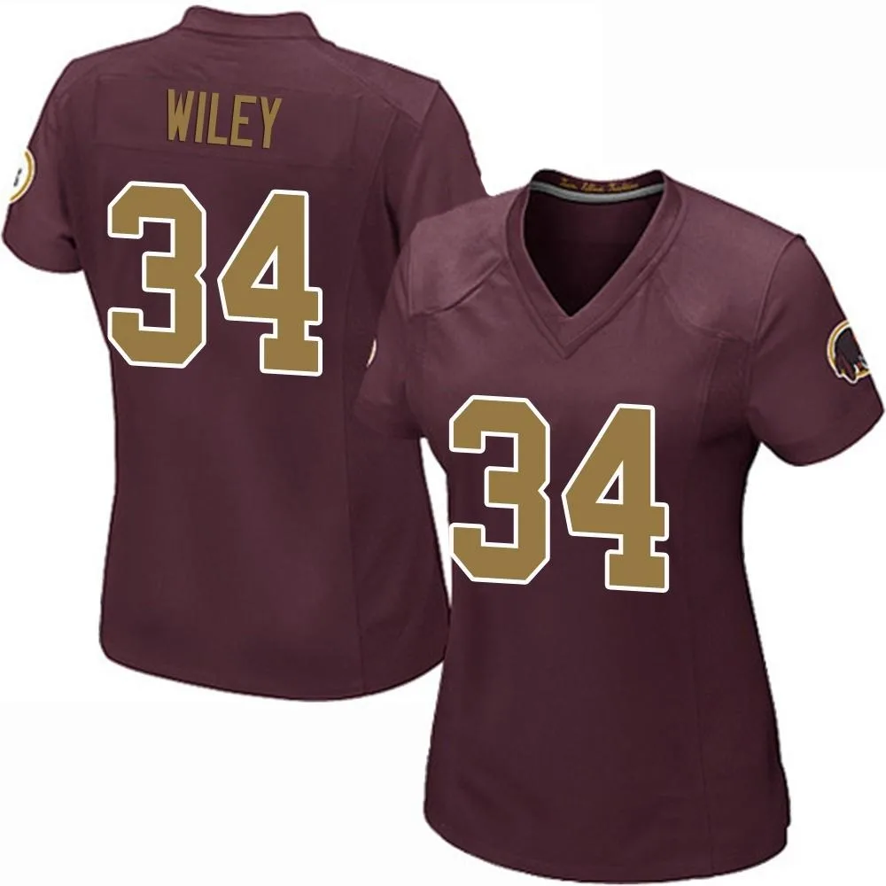 Women's Washington Commanders Michael Wiley Nike Burgundy Alternate Game Jersey Women's Washington Commanders Michael Wiley Nike Burgundy Alternate Game Jersey