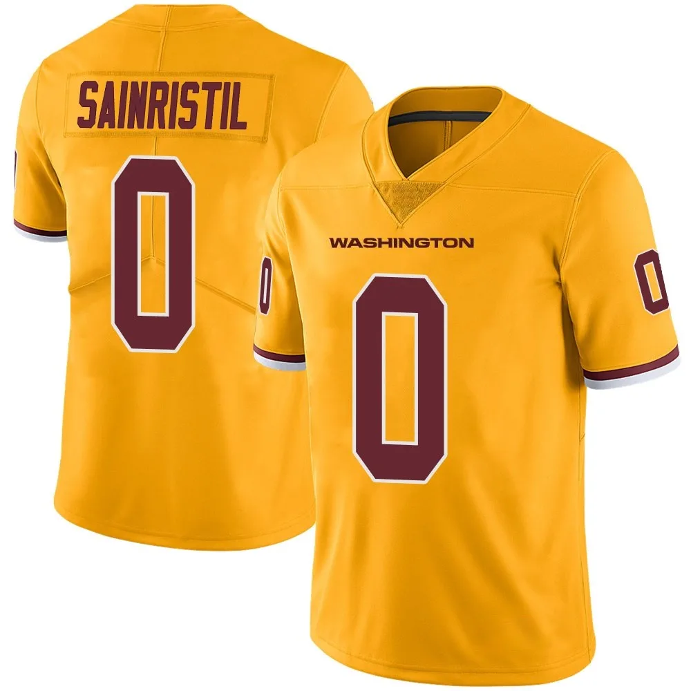 Men's Washington Commanders Mike Sainristil Nike Color Rush Limited Gold Jersey Men's Washington Commanders Mike Sainristil Nike Color Rush Limited Gold Jersey