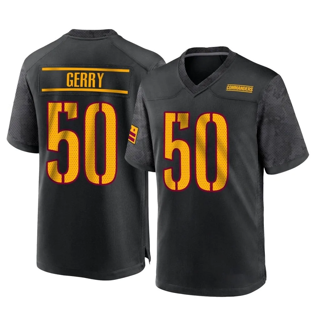 Men's Washington Commanders Nate Gerry Nike Alternate Game Black Jersey Men's Washington Commanders Nate Gerry Nike Alternate Game Black Jersey