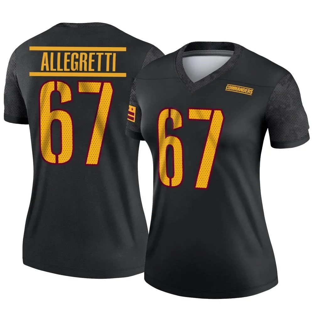 Women's Washington Commanders Nick Allegretti Nike Alternate Legend Black Jersey Women's Washington Commanders Nick Allegretti Nike Alternate Legend Black Jersey