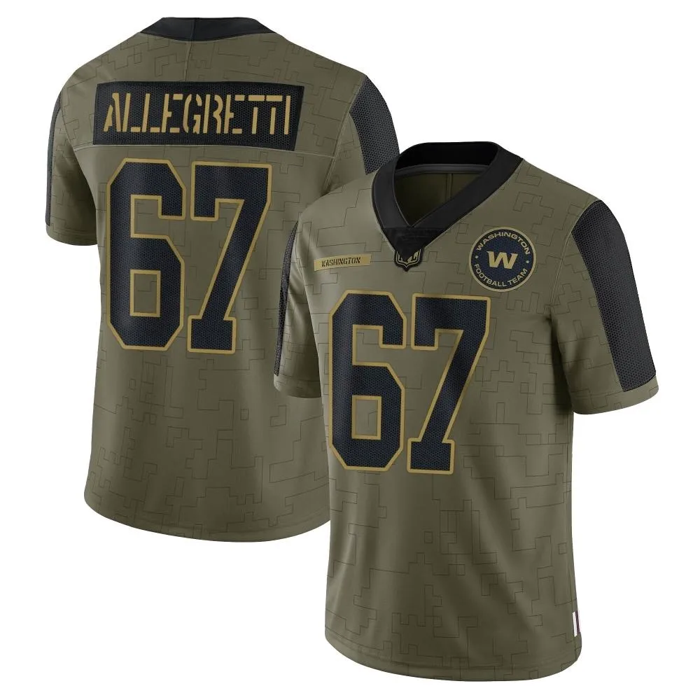 Youth Washington Commanders Nick Allegretti Nike 2021 Salute To Service Limited Olive Jersey Youth Washington Commanders Nick Allegretti Nike 2021 Salute To Service Limited Olive Jersey