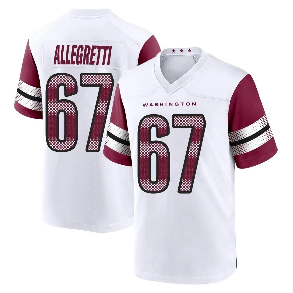 Youth Washington Commanders Nick Allegretti Nike Game White Jersey Youth Washington Commanders Nick Allegretti Nike Game White Jersey
