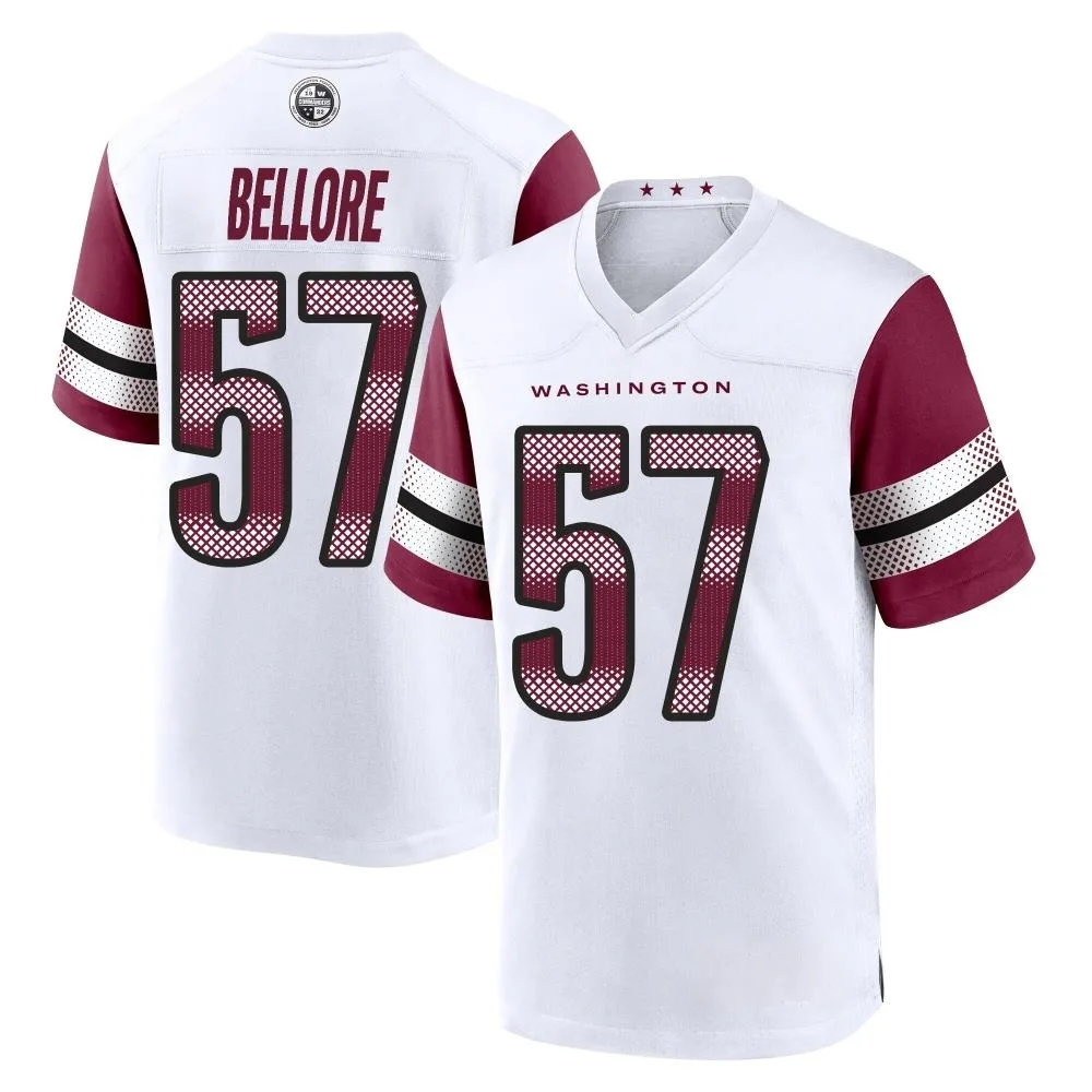 Men's Washington Commanders Nick Bellore Nike Game White Jersey Men's Washington Commanders Nick Bellore Nike Game White Jersey