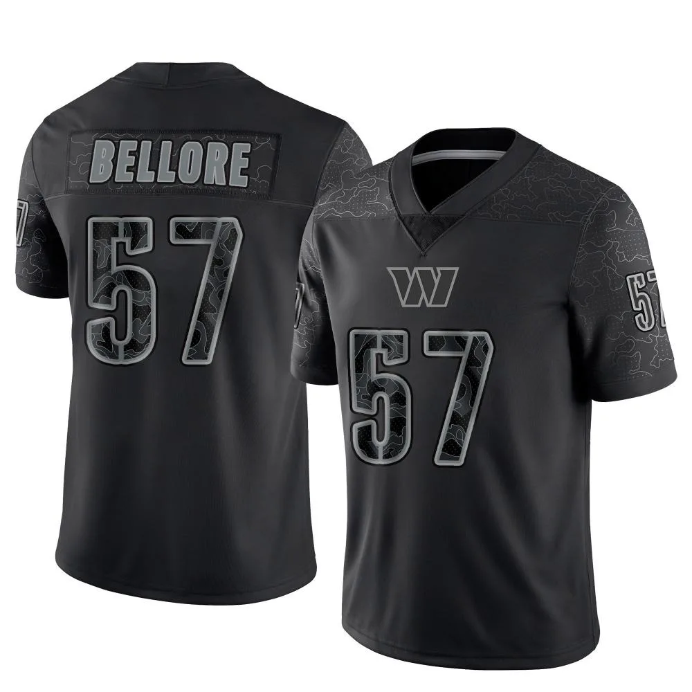 Men's Washington Commanders Nick Bellore Nike Reflective Limited Black Jersey Men's Washington Commanders Nick Bellore Nike Reflective Limited Black Jersey