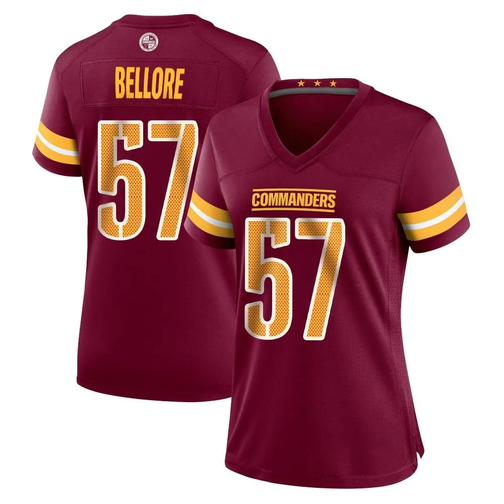 Women's Washington Commanders Nick Bellore Nike Burgundy Game Jersey Women's Washington Commanders Nick Bellore Nike Burgundy Game Jersey